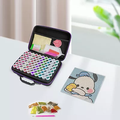 60 Slots Diamond Painting Accessories Storage Box Embroidery Case Nail Art Beads • $30