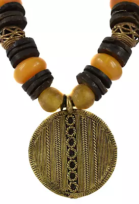 Baule Pendant African Trade Bead Necklace • $79