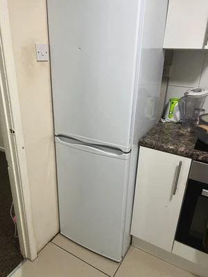 £50 • Buy Hotpoint HBC18 5050 F1 230 L 50/50 Integrated Frost Free Fridge Freezer - White