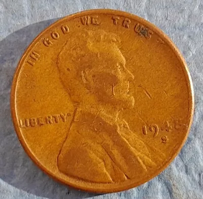 1948-S Circulated Lincoln Wheat Cent Ships Free. • $1.59