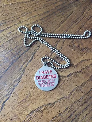 Medical Alert Charm Necklace Diabetes • $9.99