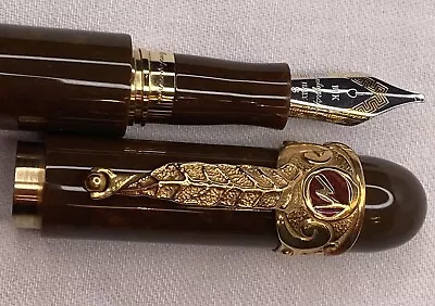 Gold MONTEGRAPPA LIMITED EDITION CIGAR Fountain Pen #034/100 • $29500