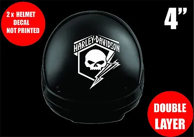 $11 • Buy Harley Davidson Helmet STICKER Logo Decal Motorcycle Helmet Decal Emblem