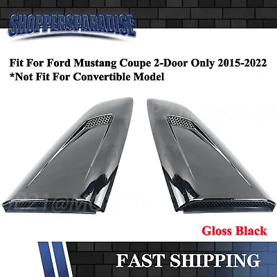 For Ford Mustang 15-22 V3 Style Side Quarter Window Louvers Rear Sun Shade Cover • $59.99