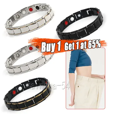 £3.64 • Buy Magnetic Healing Therapy Bracelet Arthritis Hematite Weight Loss Pain Relief New