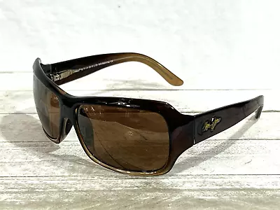 Maui Jim MJ111-01 Palms Womens Polarized Sunglasses Brown Frame 63▯15-115 • $89.99