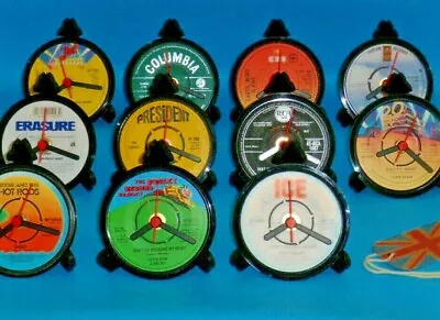 Upcycled Vinyl Record DESK CLOCKS Each Made From An Actual Vinyl Record LIST E • £15.85