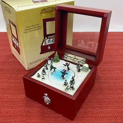 MR CHRISTMAS 2006 Gold Label PENGUIN MUSIC BOX Animated & Illuminated NEW • $24.99