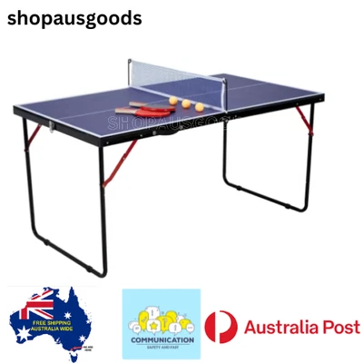 $93.95 • Buy New Portable Tennis Table Folding Ping Pong Table Family Game Set 2 X Racket New