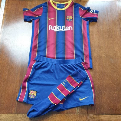 £14.99 • Buy Nike FC Barcelona Strip 20/21 Home Football Soccer Full Kit