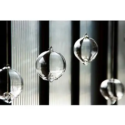 Japanese Wind Bell Japan Wind Chimes Fully Transparent Glass Furin Home Decor • £7.44