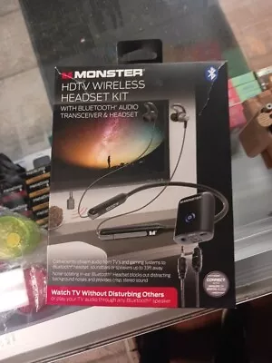 Monster HDTV Wireless Headset Kit W/Bluetooth Audio. NIB • $18