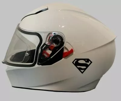£4.99 • Buy Motorcycle Helmet Sticker - Sticker/Decal For Crash Helmet | Superman Decal X 2