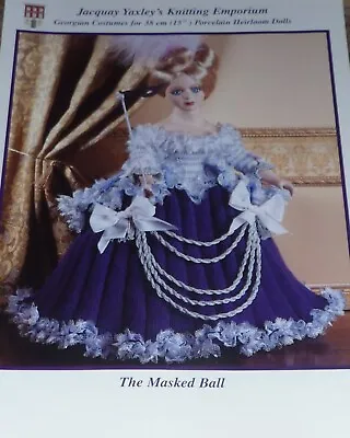 Jacquay Yaxley's Emporium Knitting Pattern THE MASKED BALL GEORGIAN Costume • £3.99