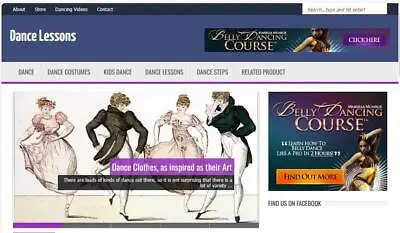 Make Money Dance Lessons Affiliate Blog Autopilot Website - Free Hosting / Setup • $12