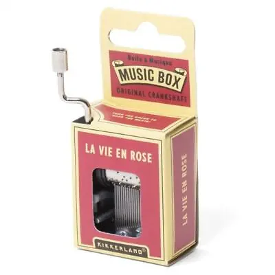 Kikkerland Original Hand Crank Mini Music Box Wind-Up Novelty Stocking Filler • £9.99