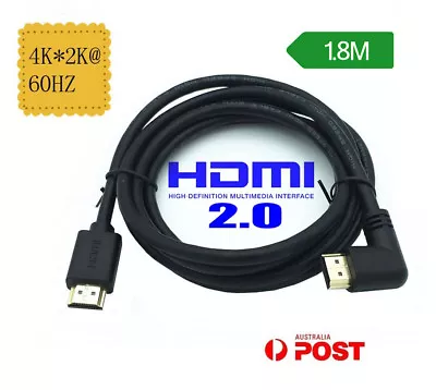 HDMI Cable V2.0 UltraHD 4K*2K@60Hz 2160p Up Down Left Right 90° Plug Wire Lead • $10.50