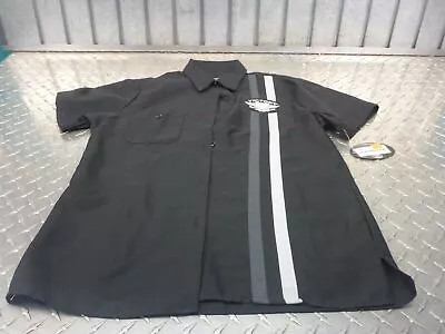 VICTORY P286221803 Shirt Button Up Roadway Pit Black Medium Women Size M • $38.99