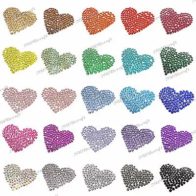 1000 X Resin & Jelly Rhinestones 2-6mm Flat Back Diamante Nail Art Craft Gems • £1.99