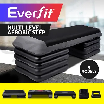 Everfit Aerobic Step Exercise Stepper Riser Workout Cardio Fitness Bench Gym • $29.95