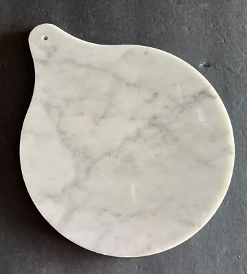 Natural Marble Trivet Cutting Serving Round Cheese Board White 8  R5 • $9.99