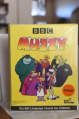 Vintage BBC Muzzy Spanish Early Advantage Set Language Children Course VHS CD • $20.69