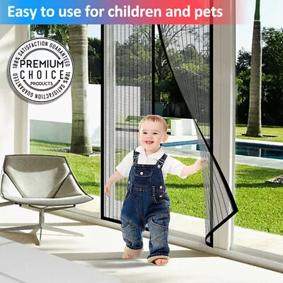 Magnetic Screen Door Mesh Hands-Free Net Mosquito Fly Insect Bug Curtain Closer • $13.15