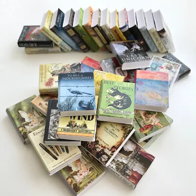 20PC Dollhouse Miniature Books 1:12 Not Repeating Fill A Bookshelf Accessories • $8.79