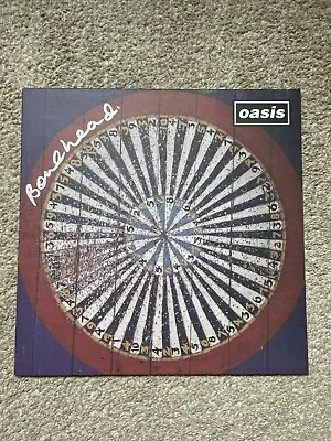 Rare Signed Oasis 12” Vinyl Promo Of Champagne Superova/liam Noel Gallagher • £80