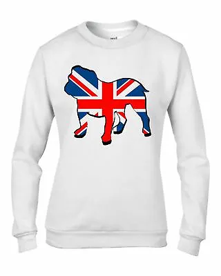 Bulldog Union Jack Women's Sweatshirt Jumper • £23.95