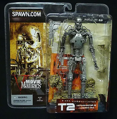 T-800 Endoskeleton Fig New 2002 Terminator T2 Movie Maniacs Series 5 McFarlane • $69.99