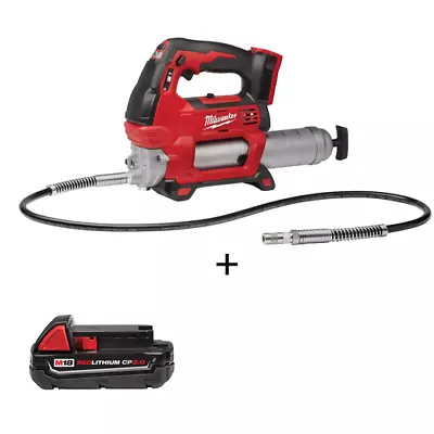 Milwaukee 2646-20 M18 2-Speed Cordless Grease Gun + FREE BATTERY • $218.49