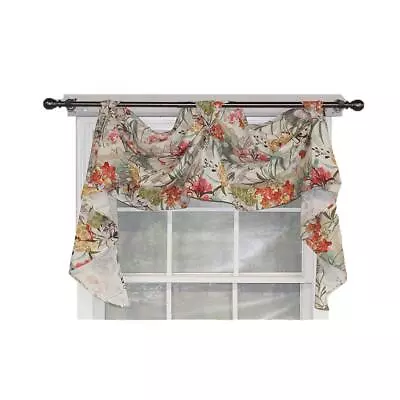 RLF Home Kira 3-Scoop Victory Swag Multi 4 Tabs 64  X 26  For Windows Up To 60  • $130.04