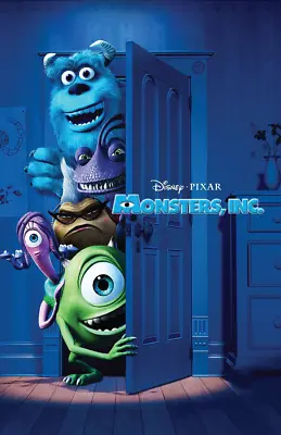 Monsters Inc Mike Wazowski Sully Roz Randall Celia Movie Poster Print • $19.49