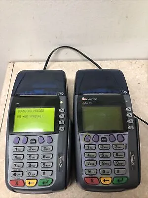 2x VERIFONE Omni 3750 Credit Card Terminal Reader Swiper. With One POWER CORDS • $24.55