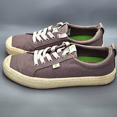 Cariuma Oca Canvas Low Top Mystic Grey Sneakers Women's 8 Men's 6.5 • $45