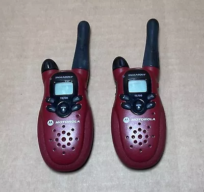 Motorola Talkabout T5700 Two Way Radio (Set Of 2 ) Walkie Talkies Untested • $20.50