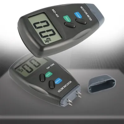 PRO Digital Moisture Meter Damp Detector Timber Wood 4 Pin Tester Plaster Sensor • £8.89