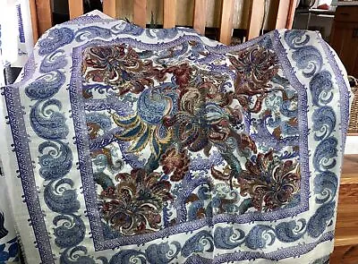 Vintage Saldanini Scarf Pashmina Huge Fine Italian Wool Made In Italy Paisley • $29