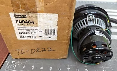 Gem Emo464 Mc Millan 208-230v 3000rpm 1/50hp 1ph 1206-00003 [c2s4]  • $59.50