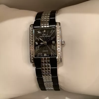 Daniel Steiger Sienna Diamond Stainless Black Face Ladies Watch • $65