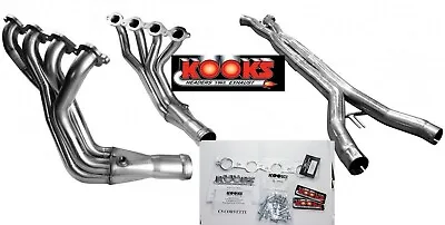 $2199 • Buy Kooks 1-7/8'' SS Headers 3'' O/R X-pipe Kit 1997-04 Corvette C5  5.7 LS1 LS6 V8