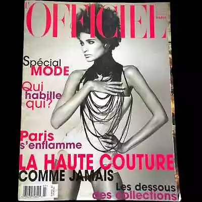 L’Officiel French Fashion Magazine March 1997 Astrid Muñoz Michel Nafziger • $150
