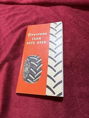Vintage 1951 Firestone Farm Tire Notebook Kosters Repair In Sioux Center IA. • $14.95