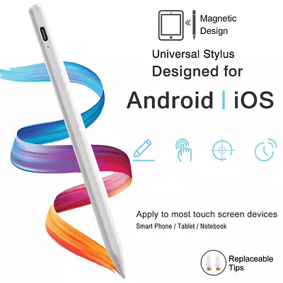 Universal Stylus For IPad IPhone Samsung Galaxy Tablet Pen Capacitive Screen • £7.19