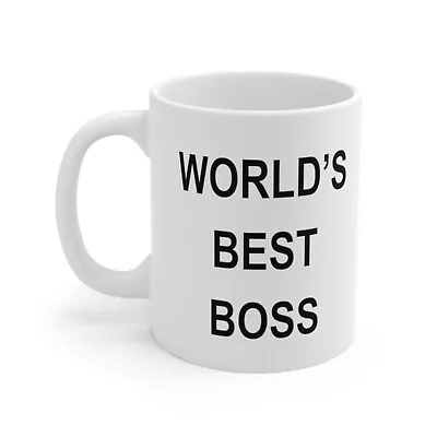 The Office World's Best Boss Dunder Mifflin Michael Scott Mug 11oz D635 • $26.99