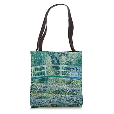 Monet's Water Lilies And Japanese Bridge Modern Art Painting Tote Bag • $27.93