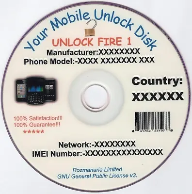 Phone Unlock/Unlocking Software CD/DVD X2 24GB+ • £9.97