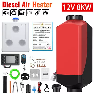 Air Diesel Heater 12V 8KW Thermostat Bluetooth Remote Ortable For Car Caravan RV • $89.99