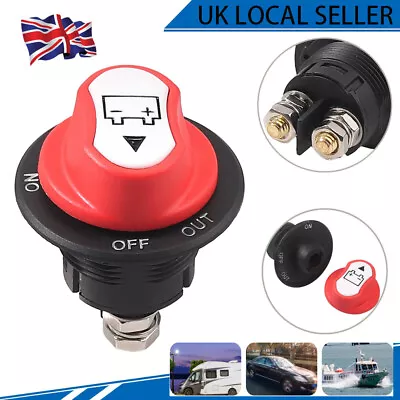 12V 100A Battery Switch Isolator Cut Off Kill For Knob Marine Boat Camper Truck • £7.89